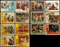 1a329 LOT OF 14 WAR LOBBY CARDS 1940s-1960s incomplete sets from a variety of different movies!