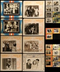 1a142 LOT OF 27 8X10 STILLS ON 11X14 PRINTED BACKGROUNDS 1940s-1960s from a variety of movies!