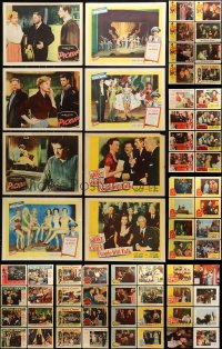 1a285 LOT OF 93 LOBBY CARDS 1950s incomplete sets from a variety of different movies!