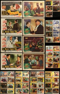 1a295 LOT OF 61 1940-50S LOBBY CARDS 1940s-1950s incomplete sets from a variety of movies!