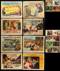 1a319 LOT OF 20 LOBBY CARDS 1940s-1960s great scenes from a variety of different movies!