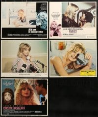 1a352 LOT OF 5 LOBBY CARDS FROM GOLDIE HAWN MOVIES 1970s-1980s great scenes from different movies!
