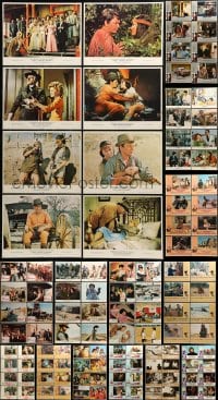 1a275 LOT OF 144 LOBBY CARDS IN COMPLETE SETS OF 8 1960s-1980s complete sets from 18 movies!