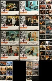 1a300 LOT OF 47 U.S. SPANISH LANGUAGE LOBBY CARDS 1960s-2000s mostly in complete sets of 8!