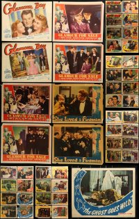 1a299 LOT OF 49 1930S-40S LOBBY CARDS 1930s-1940s incomplete sets from a variety of movies!