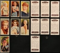 1a525 LOT OF 7 ENGLISH CIGARETTE CARDS 1930s Jean Harlow, Joan Crawford, Garbo, Dietrich & more!
