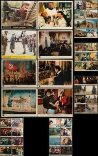 1a391 LOT OF 46 COLOR 8X10 STILLS AND MINI LOBBY CARDS 1960s-1970s variety of movie scenes!