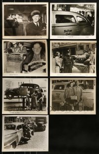 1a457 LOT OF 7 1950S 8X10 STILLS SHOWING TAXI CABS 1950s great public transportation images!
