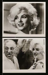 1a582 LOT OF 2 MARILYN MONROE 8X10 REPRO PHOTOS 1980s wonderful close portraits of the sexy star!