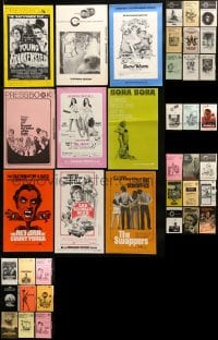 1a357 LOT OF 39 CUT PRESSBOOKS 1970s advertising for a variety of different movies!