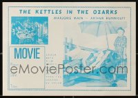 1a109 LOT OF 27 KETTLES IN THE OZARKS 7X10 LOCAL THEATER HERALDS 1956 Marjorie Main & Hunnicutt!
