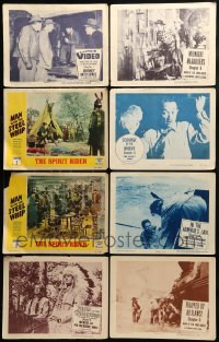 1a345 LOT OF 8 SERIAL LOBBY CARDS 1950s great scenes from a variety of different movies!