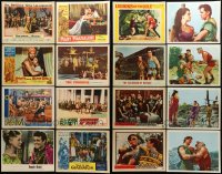 1a323 LOT OF 16 SWORD AND SANDAL LOBBY CARDS 1950s-1960s scenes from several different movies!