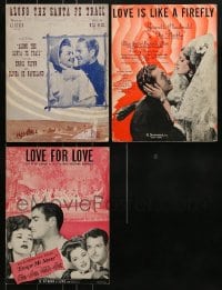 1a175 LOT OF 3 SHEET MUSIC 1930s-1940s great songs from three different movies!