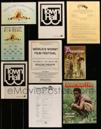 1a066 LOT OF 9 PROGRAMS AND MAGAZINES 1970s-1990s World's Worst Film Festival, MGM musicals!