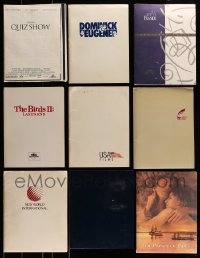 1a050 LOT OF 9 PRESSKITS 1987 - 2000 containing a total of 40 8x10 stills in all!