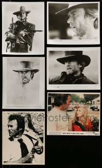1a574 LOT OF 6 CLINT EASTWOOD REPRO 8X10 PHOTOS 1980s as Dirty Harry, cowboy & more!