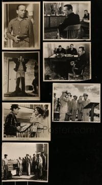 1a454 LOT OF 7 HUMPHREY BOGART 8X10 STILLS 1950s from Caine Mutiny, Desperate Hours & more!