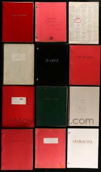 1a024 LOT OF 12 MOVIE SCRIPTS 1960s-1990s screenplays from a variety of unproduced movies!