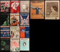 1a185 LOT OF 14 SHEET MUSIC 1920s-1930s great songs from a variety of different movies!
