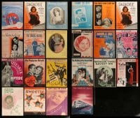 1a177 LOT OF 22 SHEET MUSIC 1910s-1940s great songs from a variety of different movies!