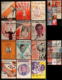 1a173 LOT OF 35 SHEET MUSIC 1910s-1950s great songs from a variety of different movies!