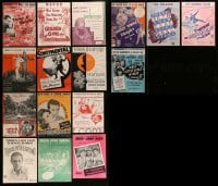 1a183 LOT OF 16 SHEET MUSIC 1920s-1960s great songs from a variety of different movies!