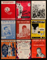 1a166 LOT OF 9 SHEET MUSIC 1940s-1960s great songs from a variety of different movies!