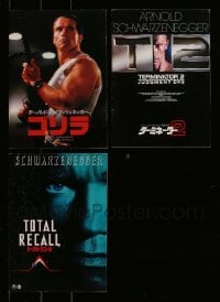 1a162 LOT OF 3 ARNOLD SCHWARZENEGGER JAPANESE PROGRAMS 1980s-1990s Terminator 2, Total Recall!