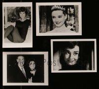 1a479 LOT OF 4 AUDREY HEPBURN 4X7 PHOTOS 1980s great younger & older portraits of the star!