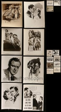 1a420 LOT OF 19 ARTWORK 8X10 STILLS 1940s-1950s great images from a variety of different movies!