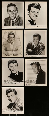 1a456 LOT OF 7 8X10 MUSIC STILLS OF 1950S SINGERS 1950s Jimmy Dean, Fabian, Pat Boone & more!