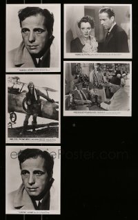 1a577 LOT OF 5 8X10 REPRO PHOTOS 1980s Humphrey Bogart in Casablanca, Maltese Falcon & more!