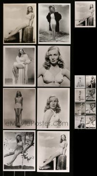 1a564 LOT OF 17 VERONICA LAKE 8X10 REPRO PHOTOS 1980s sexy portraits, full-length & close up!