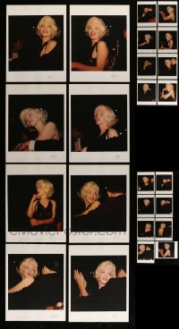 1a563 LOT OF 24 MARILYN MONROE COLOR 9X11 REPRO PHOTOS 1980s candid portraits of the movie legend!