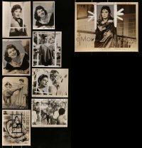 1a447 LOT OF 9 AVA GARDNER 8X10 STILLS 1940s-1960s great posed portraits & movie scenes!