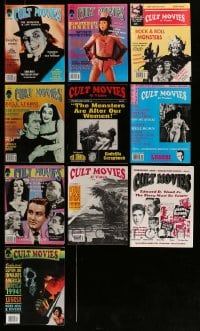 1a056 LOT OF 10 CULT MOVIES MOVIE MAGAZINES 1990s filled with cool horror/sci-fi images & info!