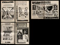 1a379 LOT OF 5 UNCUT 11X17 PRESSBOOKS 1950s advertising for a variety of different movies!