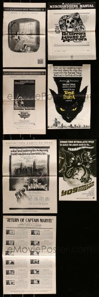 1a377 LOT OF 7 CUT PRESSBOOKS 1950s-1970s advertising for a variety of different movies!
