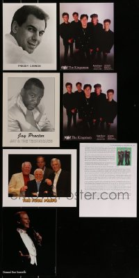 1a081 LOT OF 7 MUSICIAN/SINGER PUBLICITY PHOTOS 1980s Freddy Cannon, Kingsmen, Jay Proctor & more!