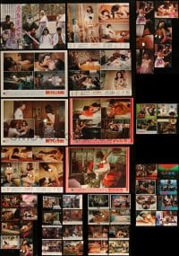 1a084 LOT OF 50 HONG KONG LOBBY CARDS 1970s-1980s many nude scenes from sexploitation movies!