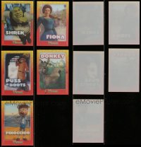 1a499 LOT OF 5 LENTICULAR SHREK COLLECTOR'S CARDS 2001 great character portraits!