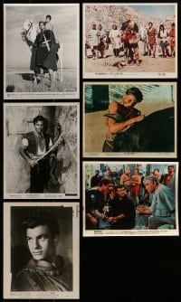 1a464 LOT OF 6 BLACK & WHITE AND COLOR SWORD AND SANDAL 8X10 STILLS 1960s cool movie scenes!