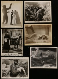 1a462 LOT OF 6 HORROR 8X10 STILLS 1950s-1960s from a variety of different scary movies!