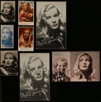 1a528 LOT OF 8 VERONICA LAKE ARCARDE CARDS, CIGARETTE CARDS AND MORE 1940s great sexy portraits!