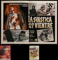 1a132 LOT OF 3 FOLDED MISCELLANEOUS POSTERS 1970s-1980s different movie images & artwork!