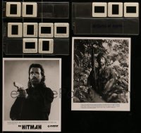 1a082 LOT OF 13 CHUCK NORRIS 8x10 STILLS AND 35MM SLIDES 1980s-1990s Hitman, Forced Vengeance!