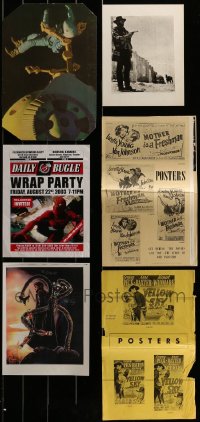 1a092 LOT OF 6 MISCELLANEOUS ITEMS 1940s-2000s a variety of cool movie images & more!