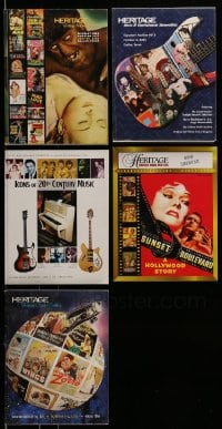 1a006 LOT OF 5 HERITAGE AUCTION CATALOGS 2002-05 filled with images of the best movie posters!