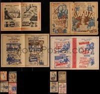 1a107 LOT OF 4 LOCAL THEATER HERALDS 1940s-1950s advertising a variety of different movies!